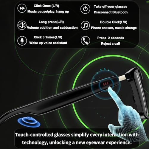 Ai Smart Glasses Bluetooth 5.4 with Translation for Men Women 160+Languages Color-Change Lens Chat GPT Assistant Free App Translator Glasses Meeting,Driver,Travel (CK03) - Image 4