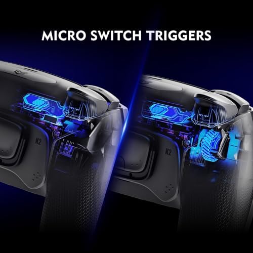 HEXGAMING ULTIMATE PRO Gaming Controller Compatible with ps5/PC/Mobile - 4 Back Buttons, 6 Custom Profiles, Adjustable Triggers, 8 Swappable Thumbsticks - Hall Effect Chaos Black - Image 5