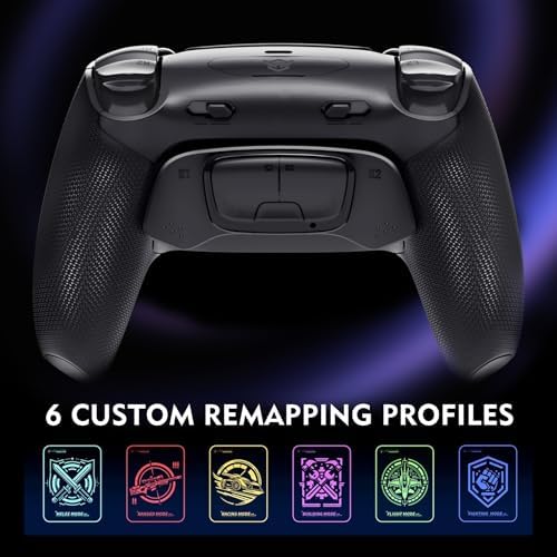 HEXGAMING ULTIMATE PRO Gaming Controller Compatible with ps5/PC/Mobile - 4 Back Buttons, 6 Custom Profiles, Adjustable Triggers, 8 Swappable Thumbsticks - Hall Effect Chaos Black - Image 6