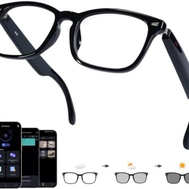 Ai Smart Glasses Bluetooth 5.4 with Translation for Men Women 160+Languages Color-Change Lens Chat GPT Assistant Free App Translator Glasses Meeting,Driver,Travel (CK03)